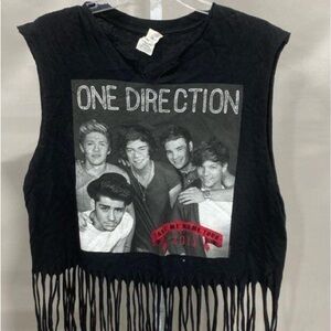 Fringed All Cotton “One Direction” 2013 ‘Take Me Home’ Tour Shirt - L